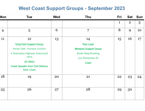 BIA September Newsletter and Support Groups